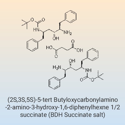 (2S,3S,5S)-5-tertButyloxycarbonylamino-2-amino-3-hydroxy-1,6-diphenylhexne 1/2 succinate (BDH Succinate salt)